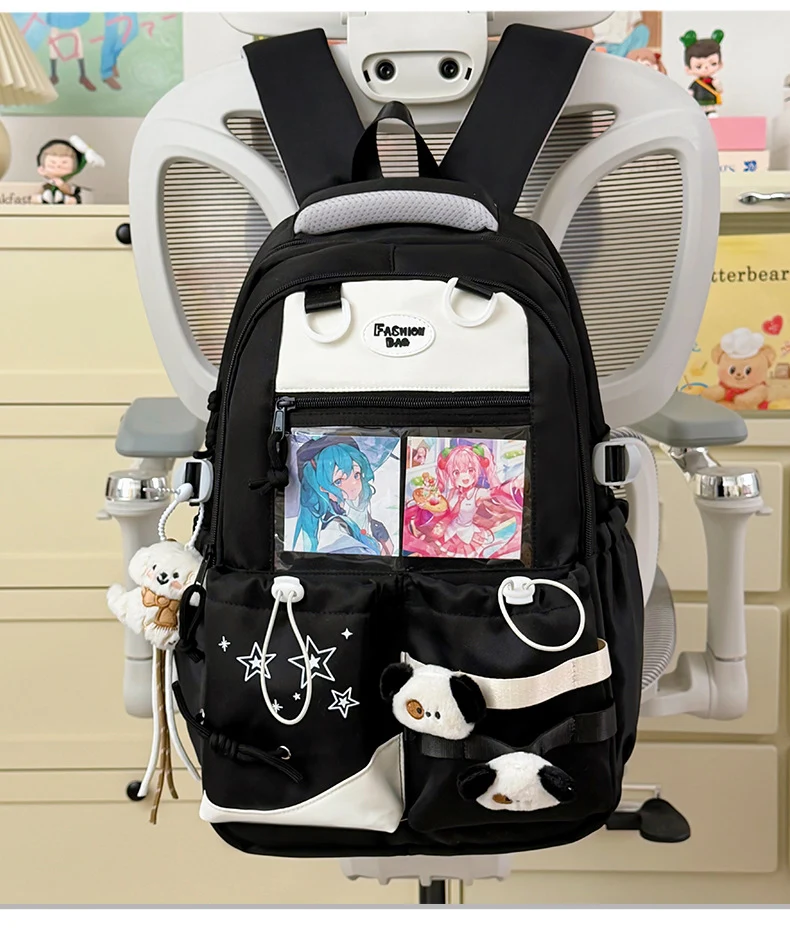 Lustiger Schulrucksack für Kinder mit Charakter-Motiv