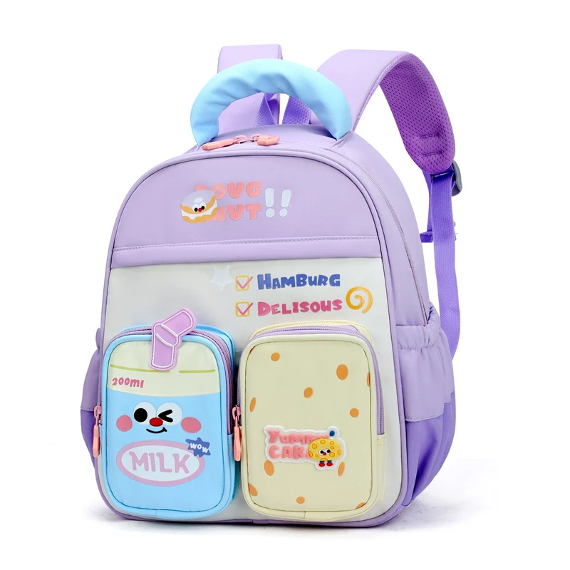 Lustiger Schulrucksack für Kinder mit Cartoon-Motiv