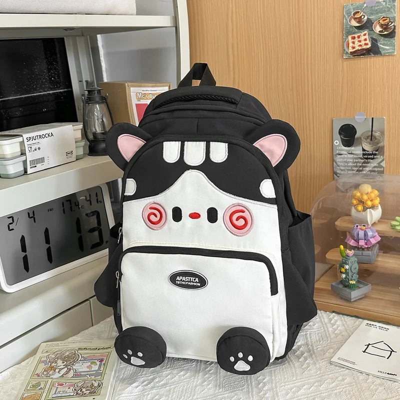 Niedlicher Schulrucksack für Kinder mit Plüschtier-Motiv