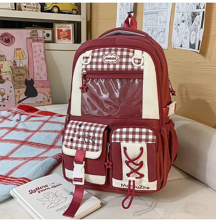 Niedlicher Schulrucksack im Kawaii-Stil