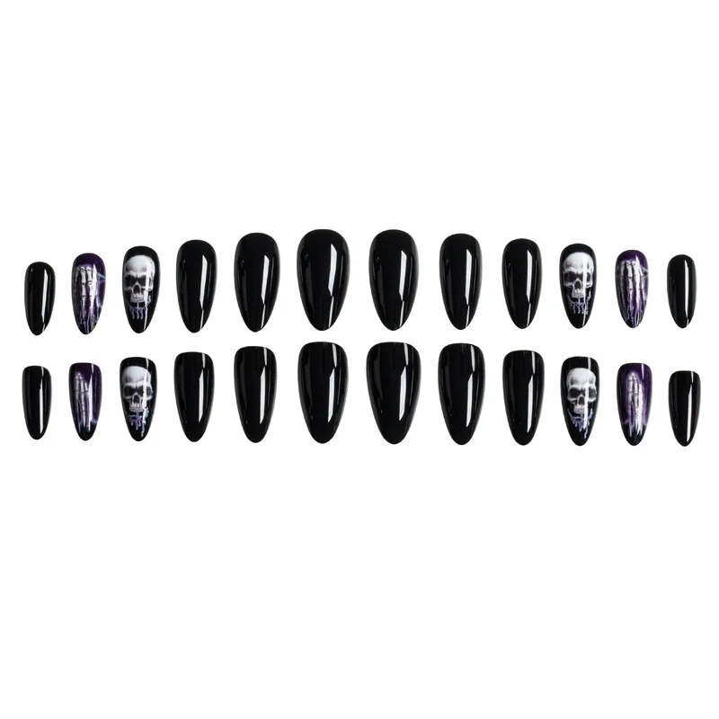 Halloween-Themen Skelett Nagelkunst