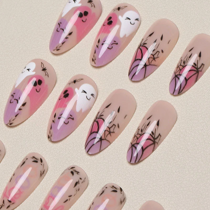 Halloween-Themen Druck-On-Nagelkunst Set