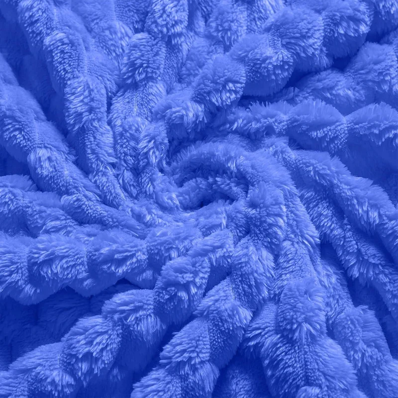 Luxuriöse Plüsch-Popcorn-Textur-Wurfdecke