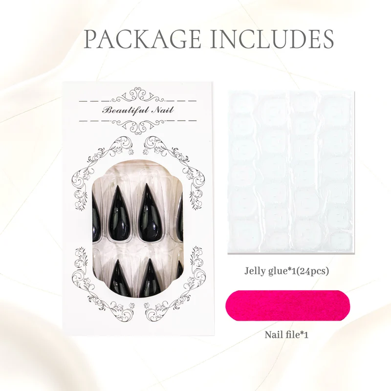 Premium Salon-Qualität Stiletto-Nagelspitzen