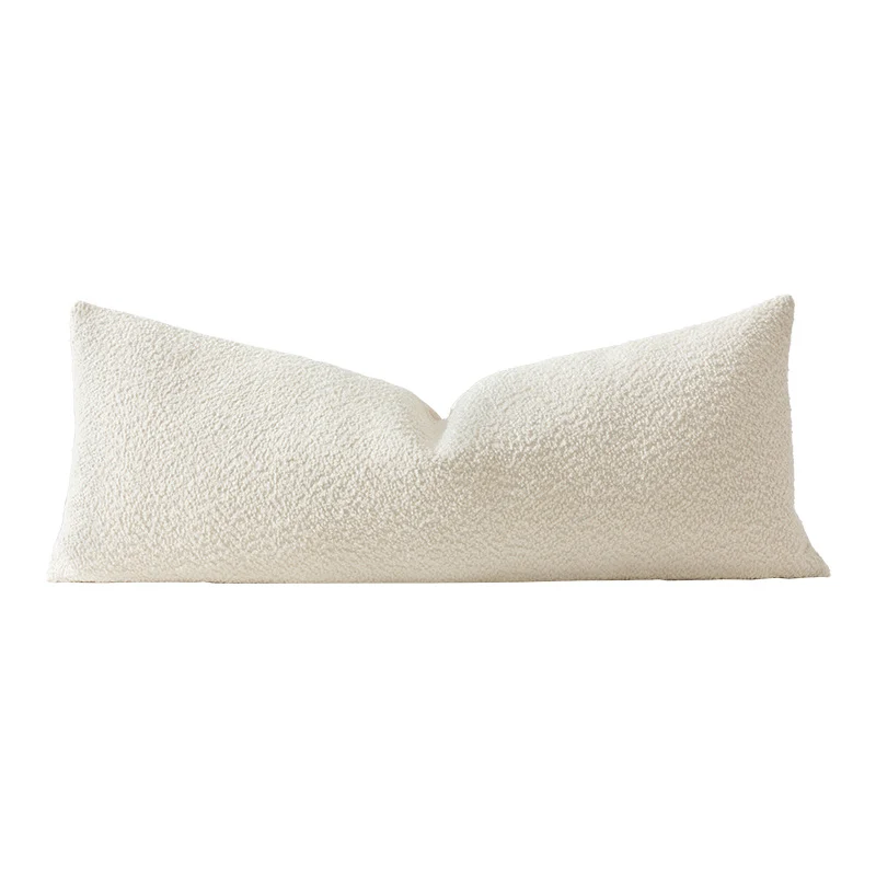 Extra-langes ergonomisches Bouclé-Lendenkissen