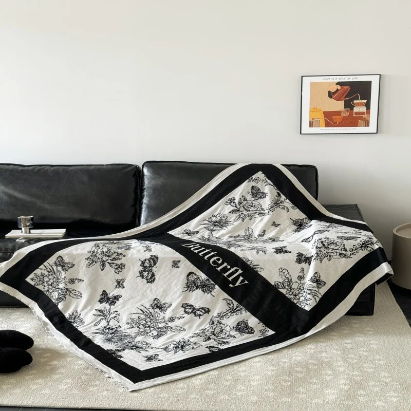 Tierdruck Fleece-Wurfdecke