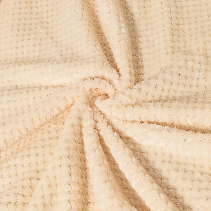 Luxuriöse Waffelstrickwurfdecke