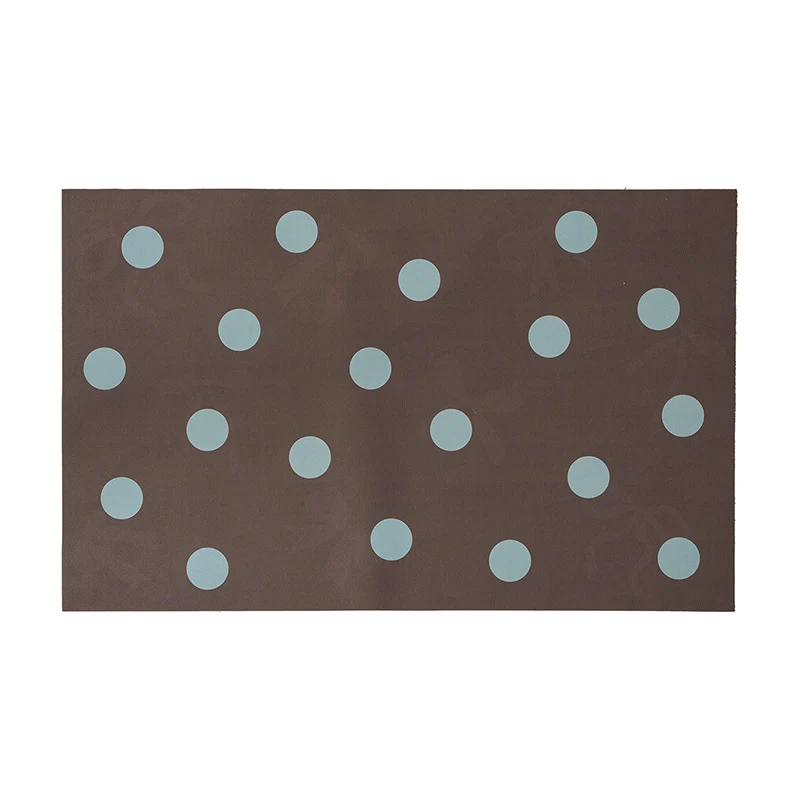 Abwischbares Tischset Einzeln mit Punktmuster, PVC-beschichtet und rutschfester Unterseite