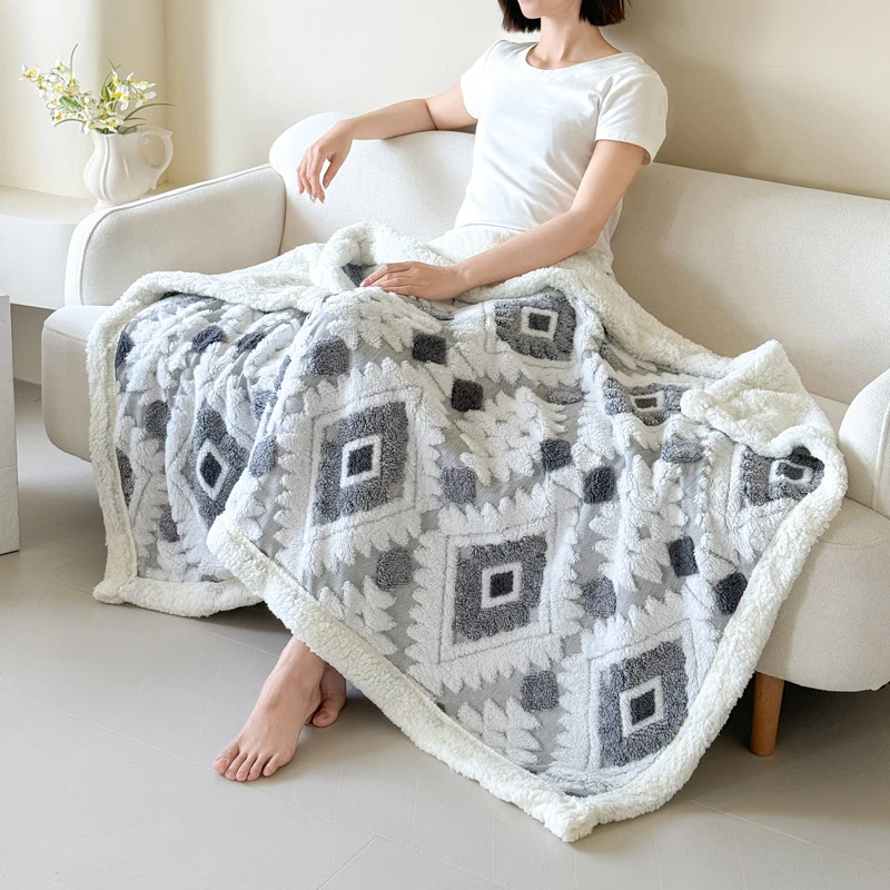 Dekorative Fleece-Wurfdecke