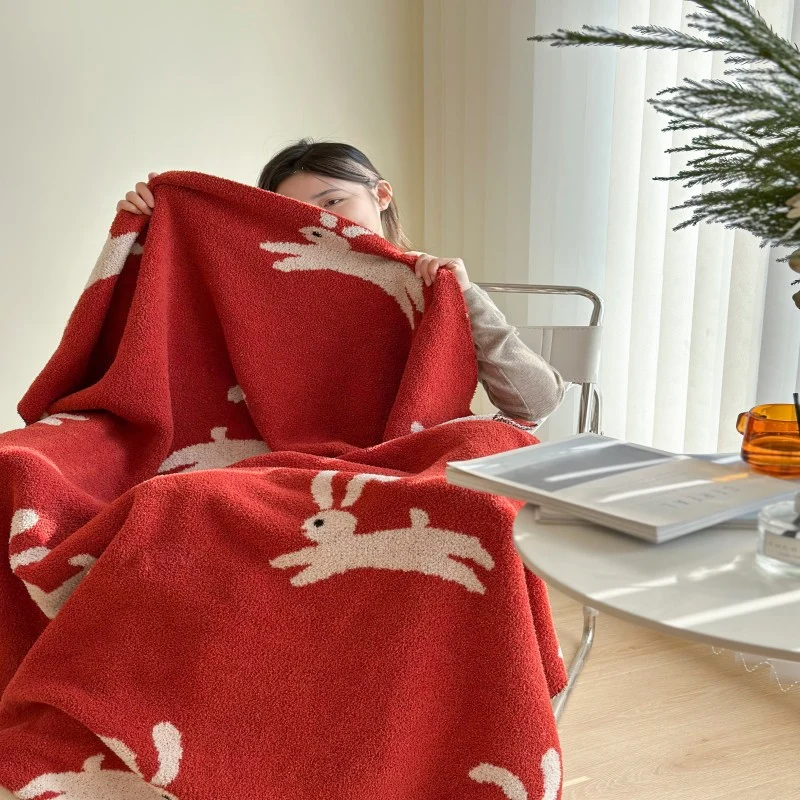 Gemütliche dekorative gemusterte Decke