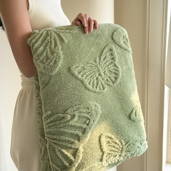Damen dekorative Schmetterlingsmuster Wurfdecke