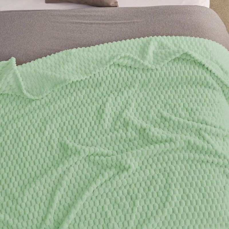 Texturierte Plüsch-Wurfdecke