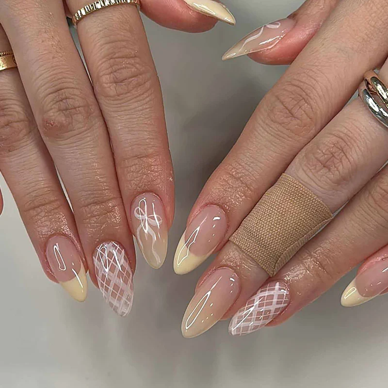 Elegantes Stiletto-Nagelkunst-Set