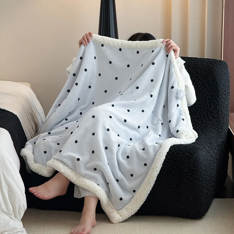 Damen Gemütliche Sherpa-Fleece-Decke