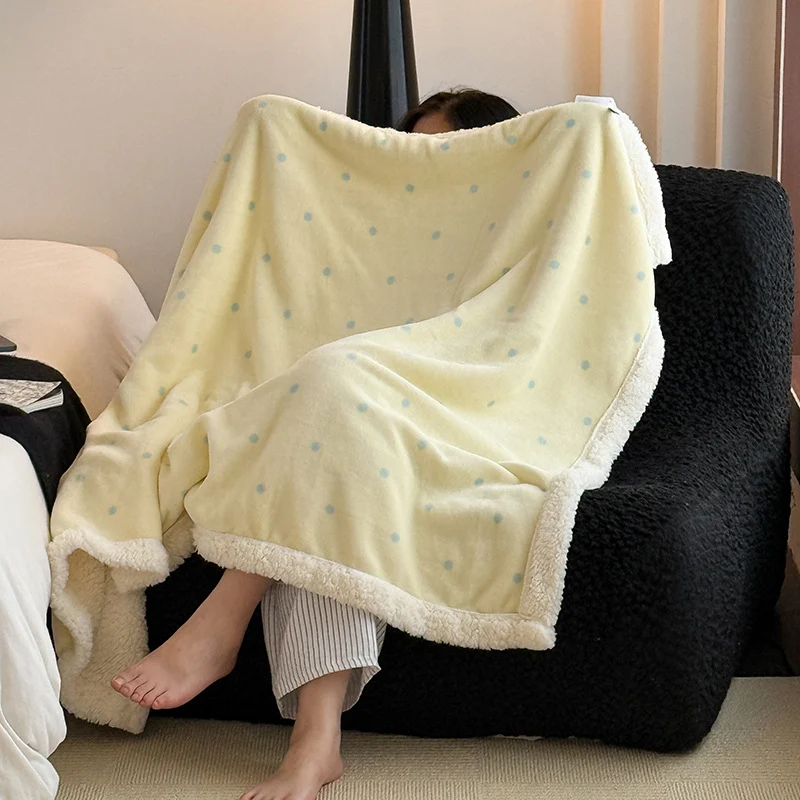 Damen Gemütliche Sherpa-Fleece-Decke