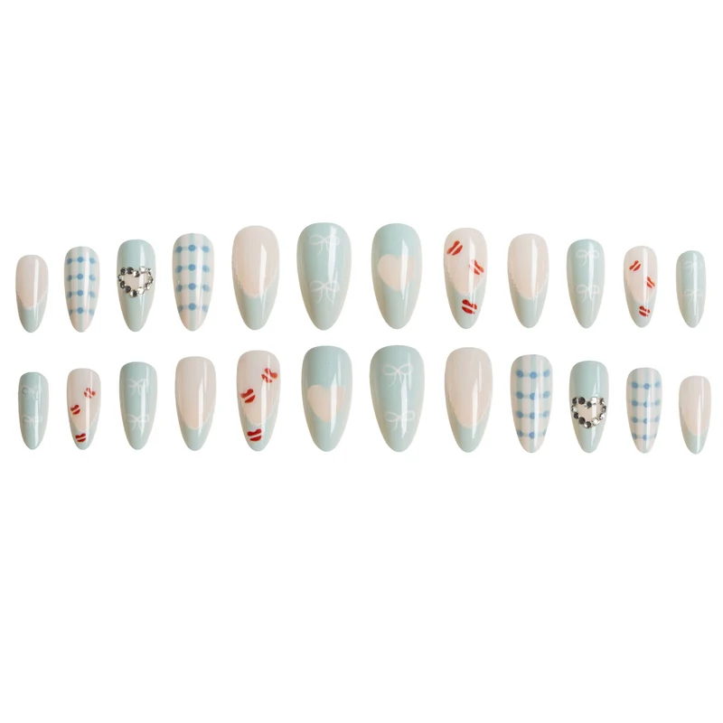 Dekoratives Stiletto Nagelkunst Set