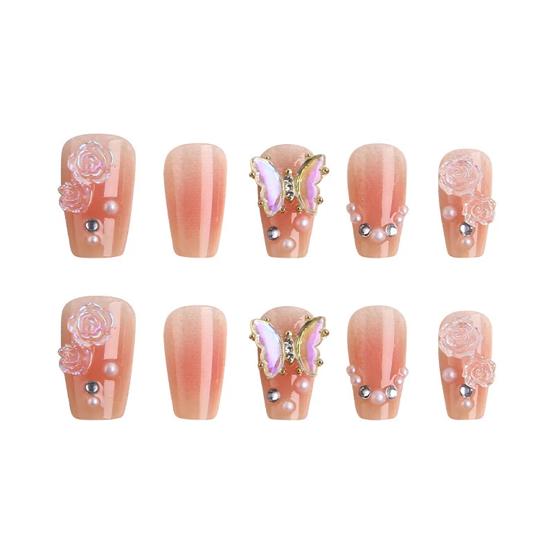 Dekoratives Press-On-Nageldesign-Set