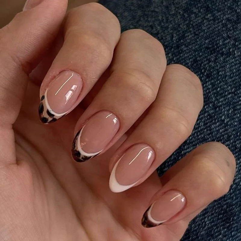Chic Tiered Animal Print Press-On Nail Set