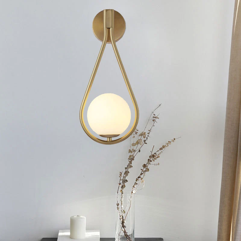 Moderne Tropfen-Wandlampe