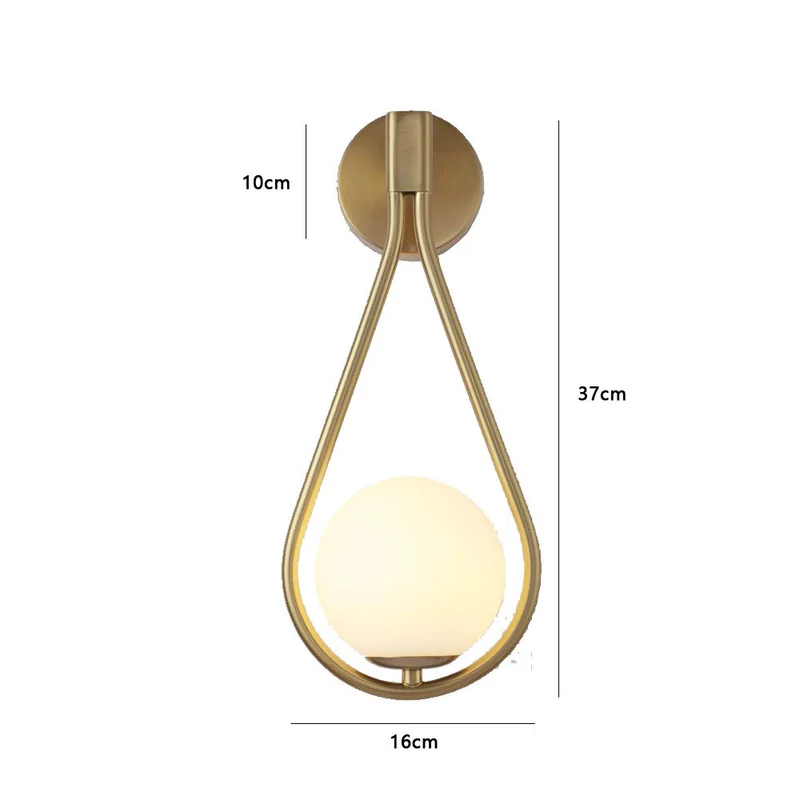 Moderne Tropfen-Wandlampe