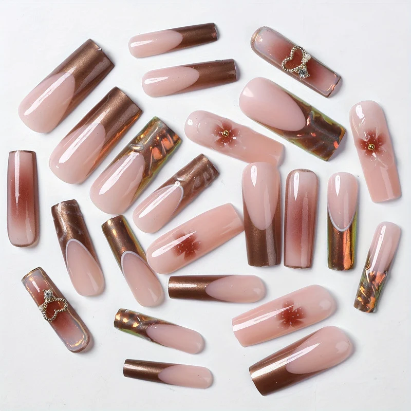 Designer Press-On Nail Art Set