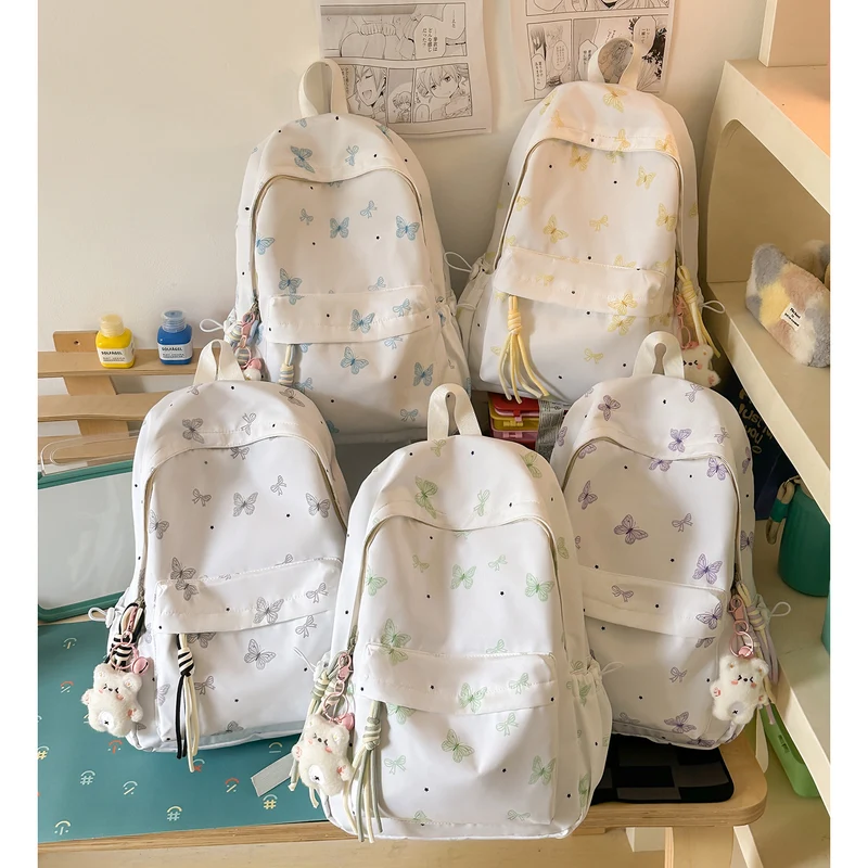 Charming Butterfly Print Freizeit Rucksack Karnz