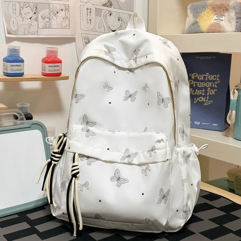Charming Butterfly Print Freizeit Rucksack Karnz
