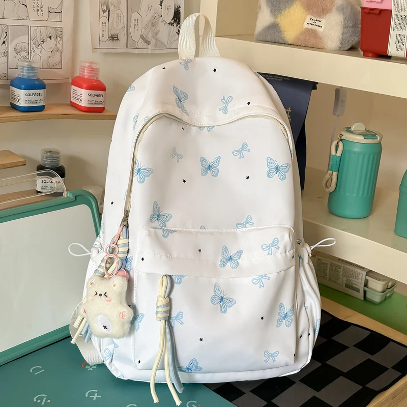 Charming Butterfly Print Freizeit Rucksack Karnz