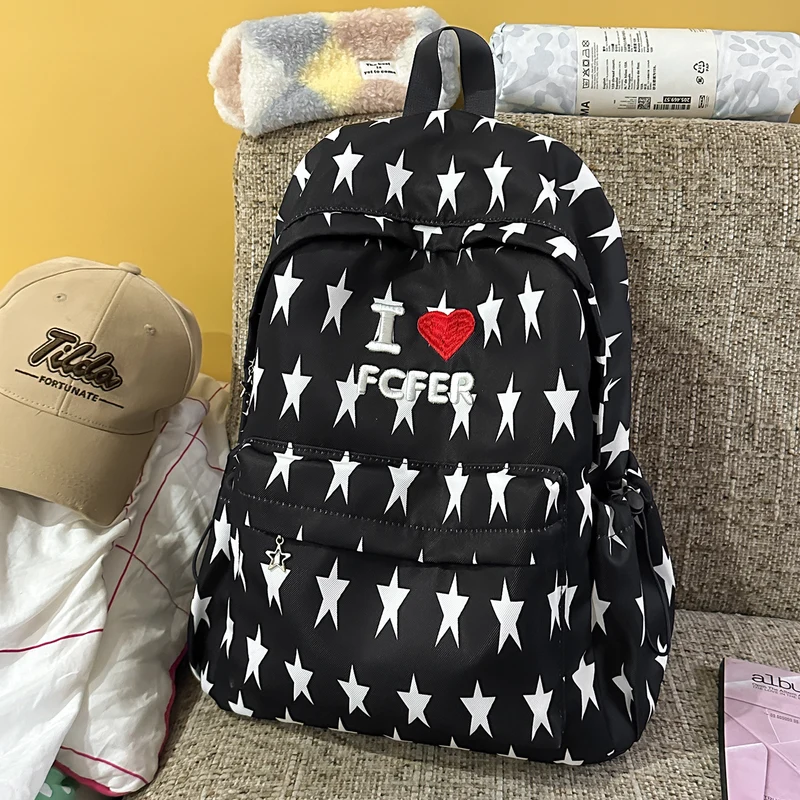 Lässiger Rucksack mit Sternmuster Karnz