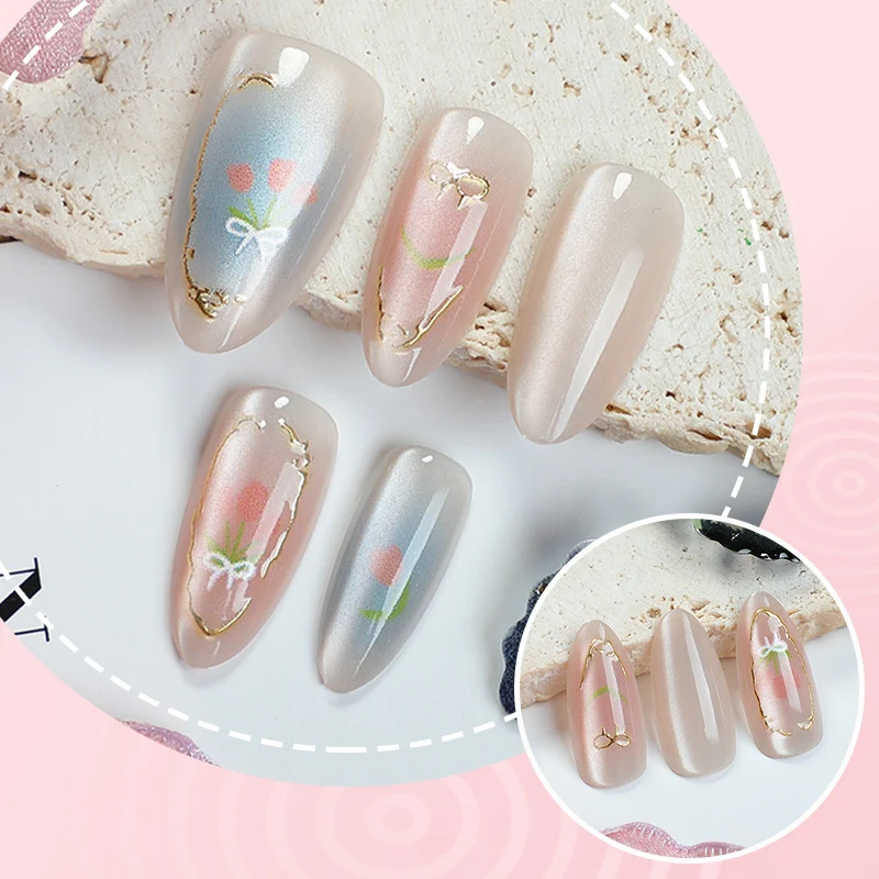 Dekoratives florales Press-On-Nageldesign