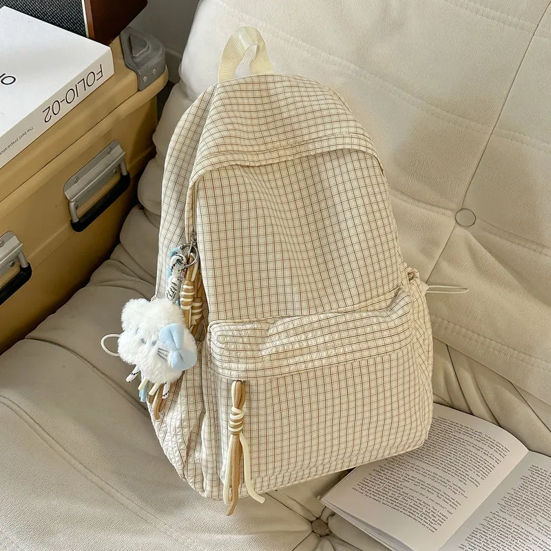 Klassischer karierter Rucksack Karnz