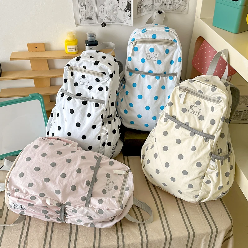 Lässiger Polka Dot Rucksack Karnz