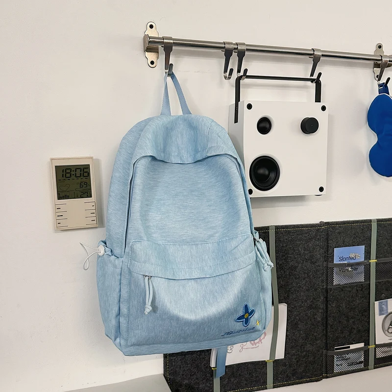 Casual Floral-Stickerei Rucksack Karnz