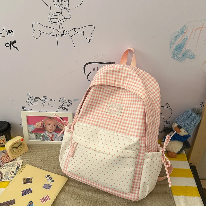 Chic Plaid Rucksack Karnz