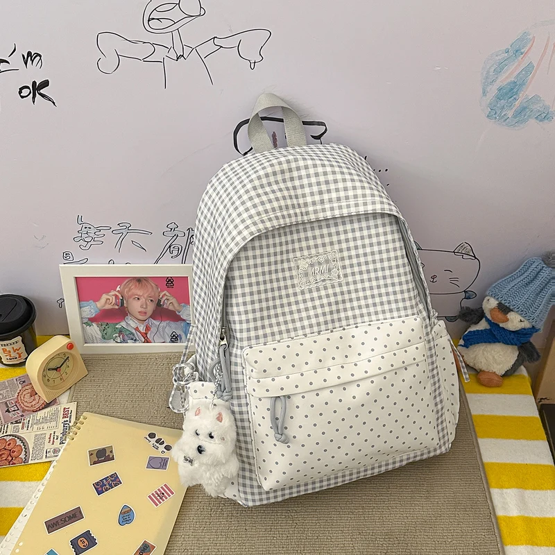 Chic Plaid Rucksack Karnz