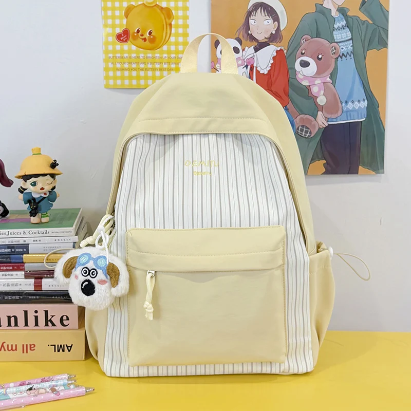 Lässiger Streifenmuster-Rucksack Karnz