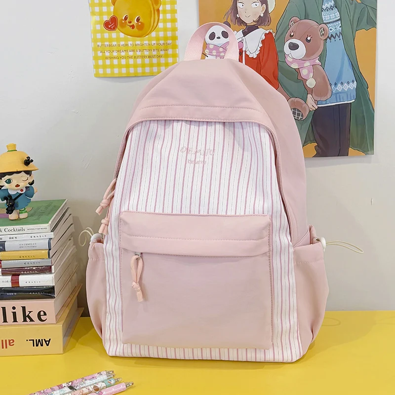 Lässiger Streifenmuster-Rucksack Karnz