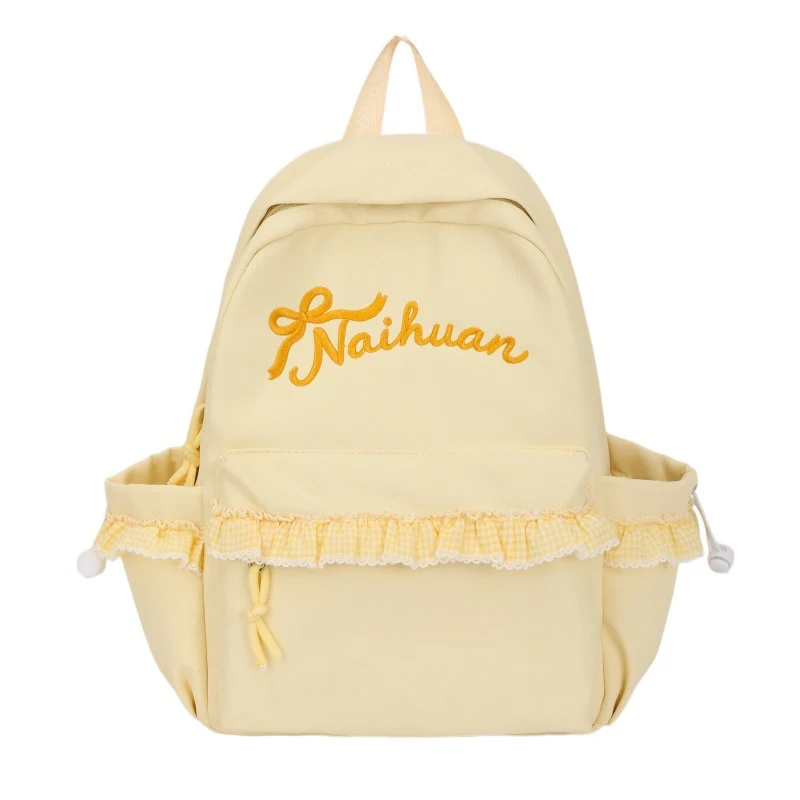 Rüschenbestickter Lässiger Rucksack Karnz