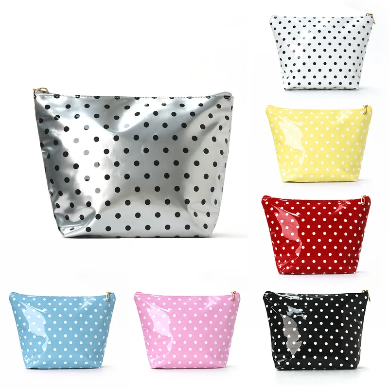 Wasserabweisende Kosmetiktasche mit Tupfen-Design Skanto