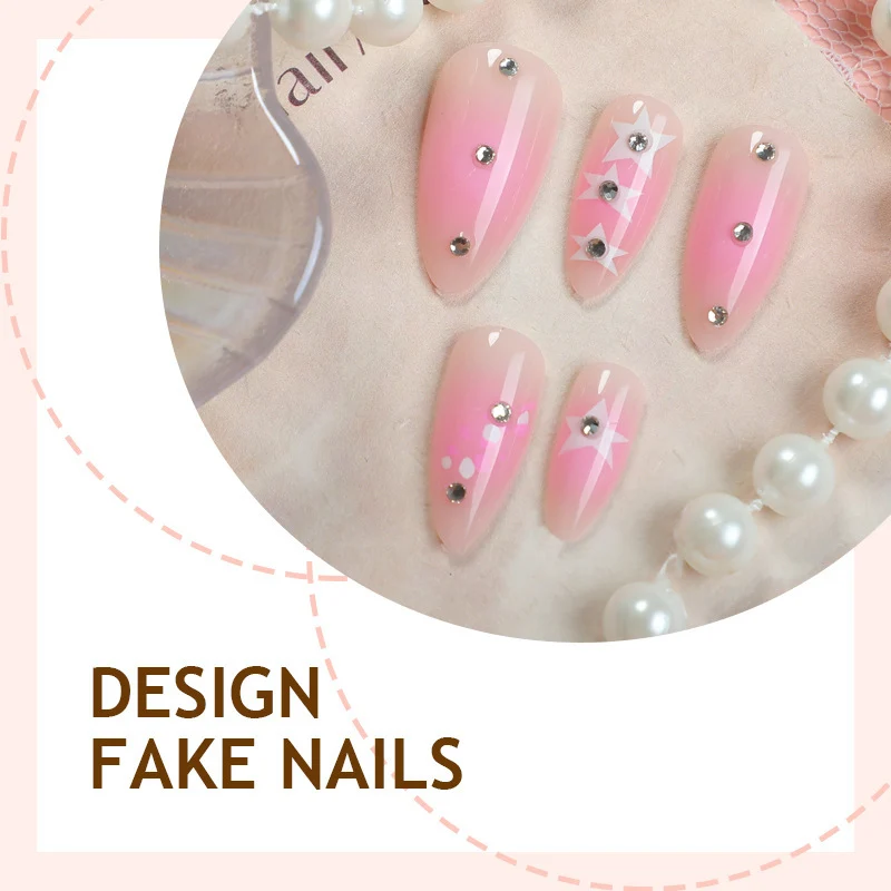Künstlerisches Press-On Nageldesign Set