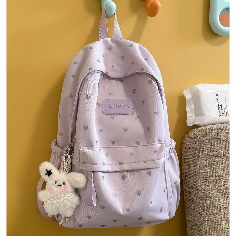 Fun Herz-Print Rucksack Karnz