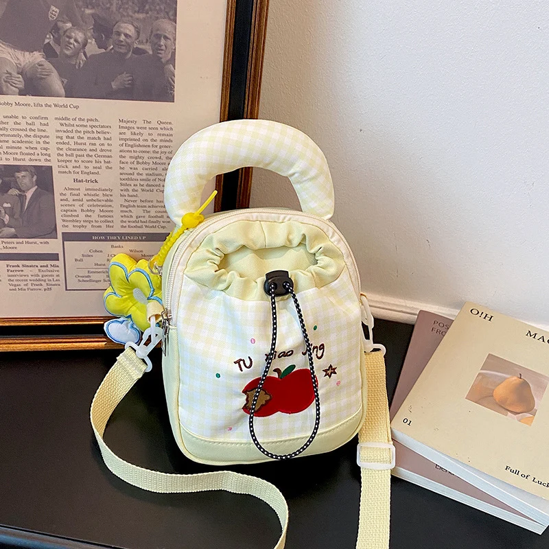 Verspielt Gingham Druck Mini Rucksack Karnz