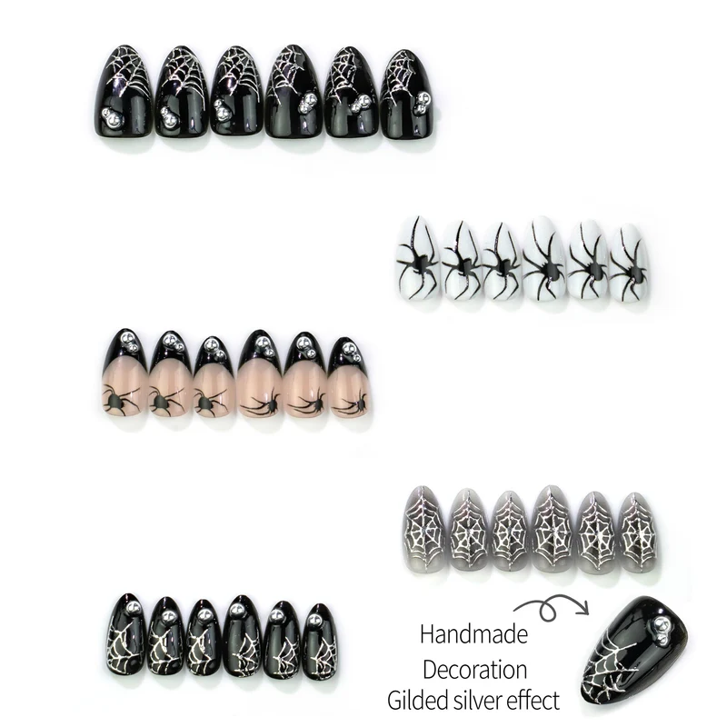 Künstlerisches Halloween-Themen Press-On Nagel Set