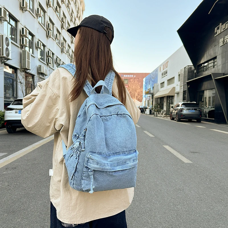 Lässiger Denim-Rucksack Karnz 1791204530
