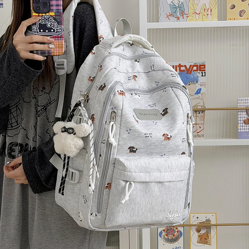Verspielt Hunde-Themen Schulrucksack Karnz