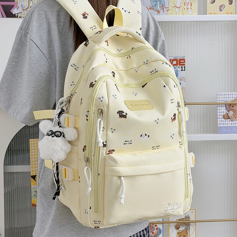 Verspielt Hunde-Themen Schulrucksack Karnz