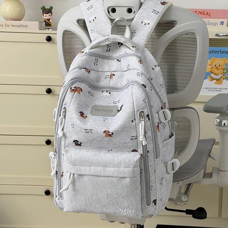 Verspielt Hunde-Themen Schulrucksack Karnz