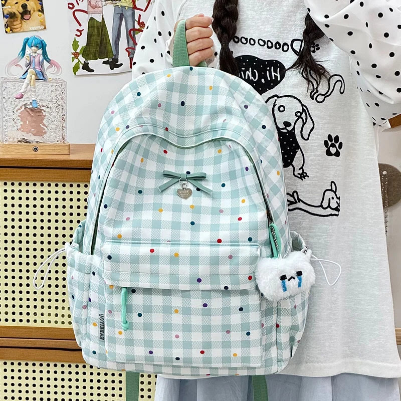 Verspielter Überprüfter Muster Rucksack Karnz
