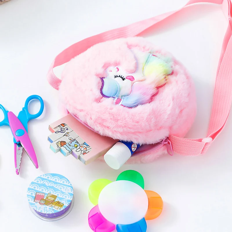 Plüsch-Umhängetasche mit Einhorn-Motiv Skanto