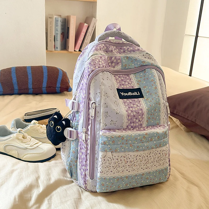 Blumenmuster Freizeit Rucksack Karnz